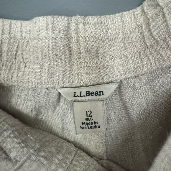 L.L. Bean Tan Joggers Sweatpants Relaxed Fit - Picture 6 of 7